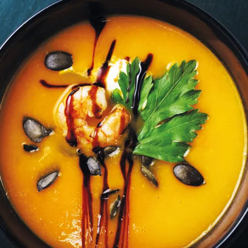 Cremige Kürbis-Möhren-Suppe