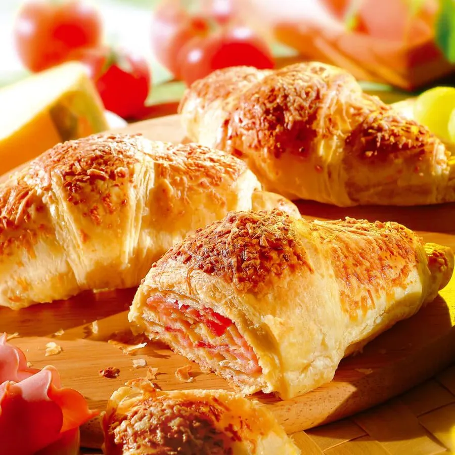 Schinken-Käse-Buttercroissants