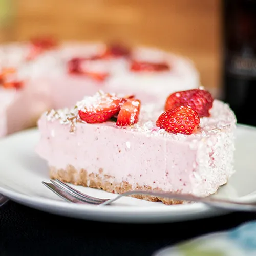 Erfrischende Erdbeertorte