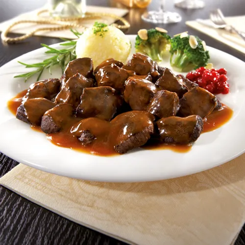 Abbildung Hirschedelgulasch