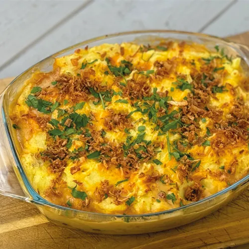 Shepards Pie Auflauf auf Bayrisch