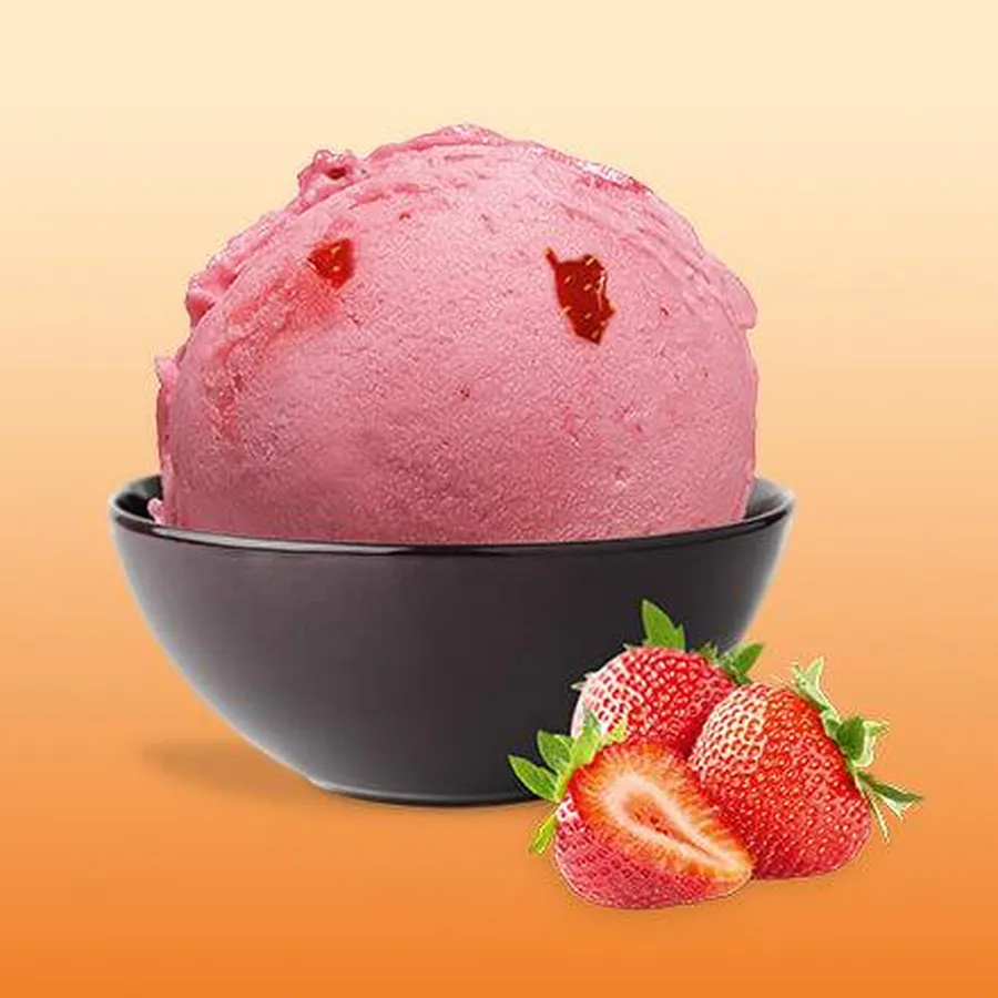 Eiskremliebe Erdbeer Sorbet
