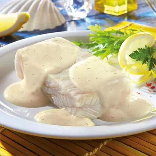 Abbildung Fisch in Kräutersauce